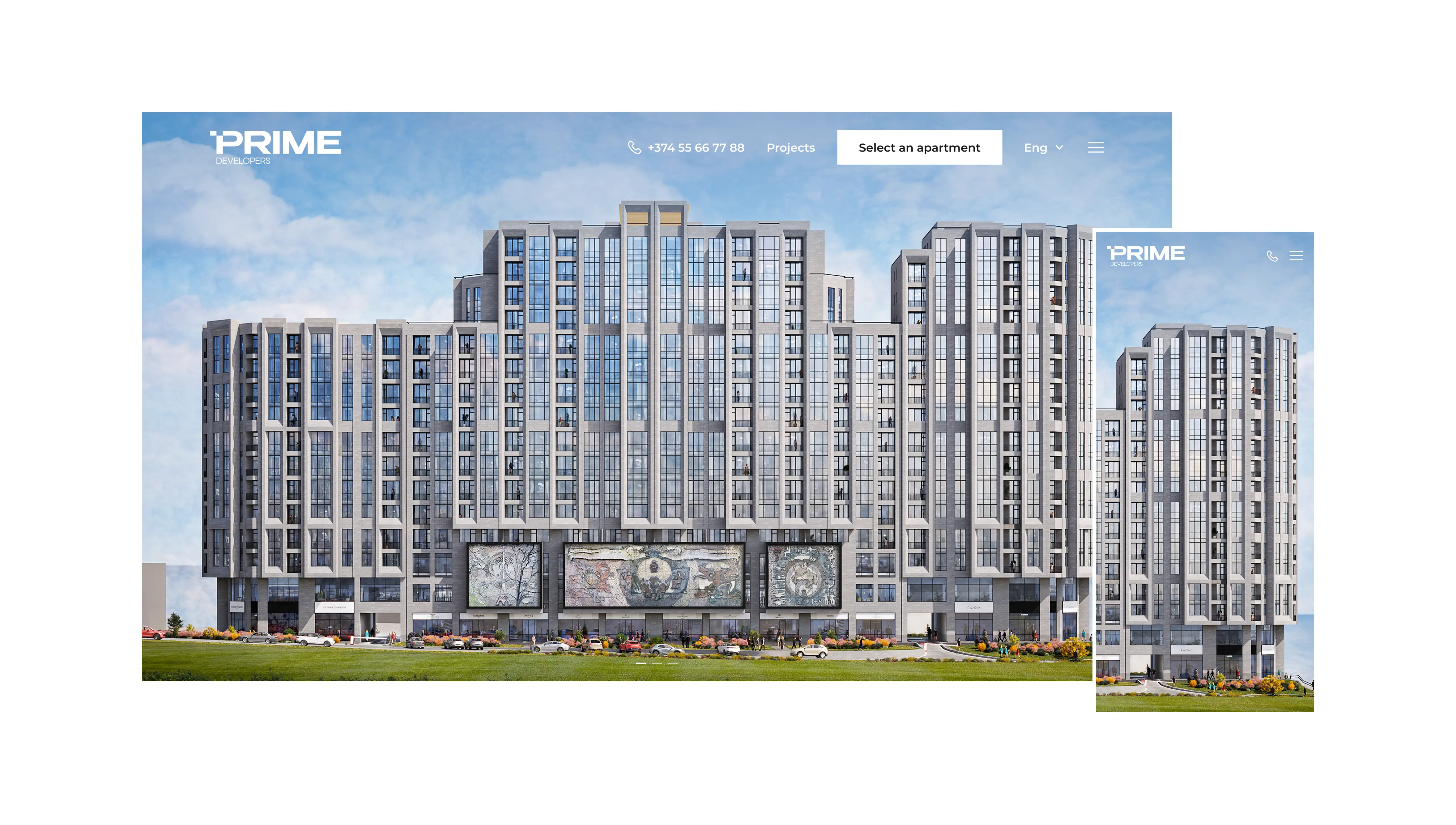 PRIME DEVELOPERS Website