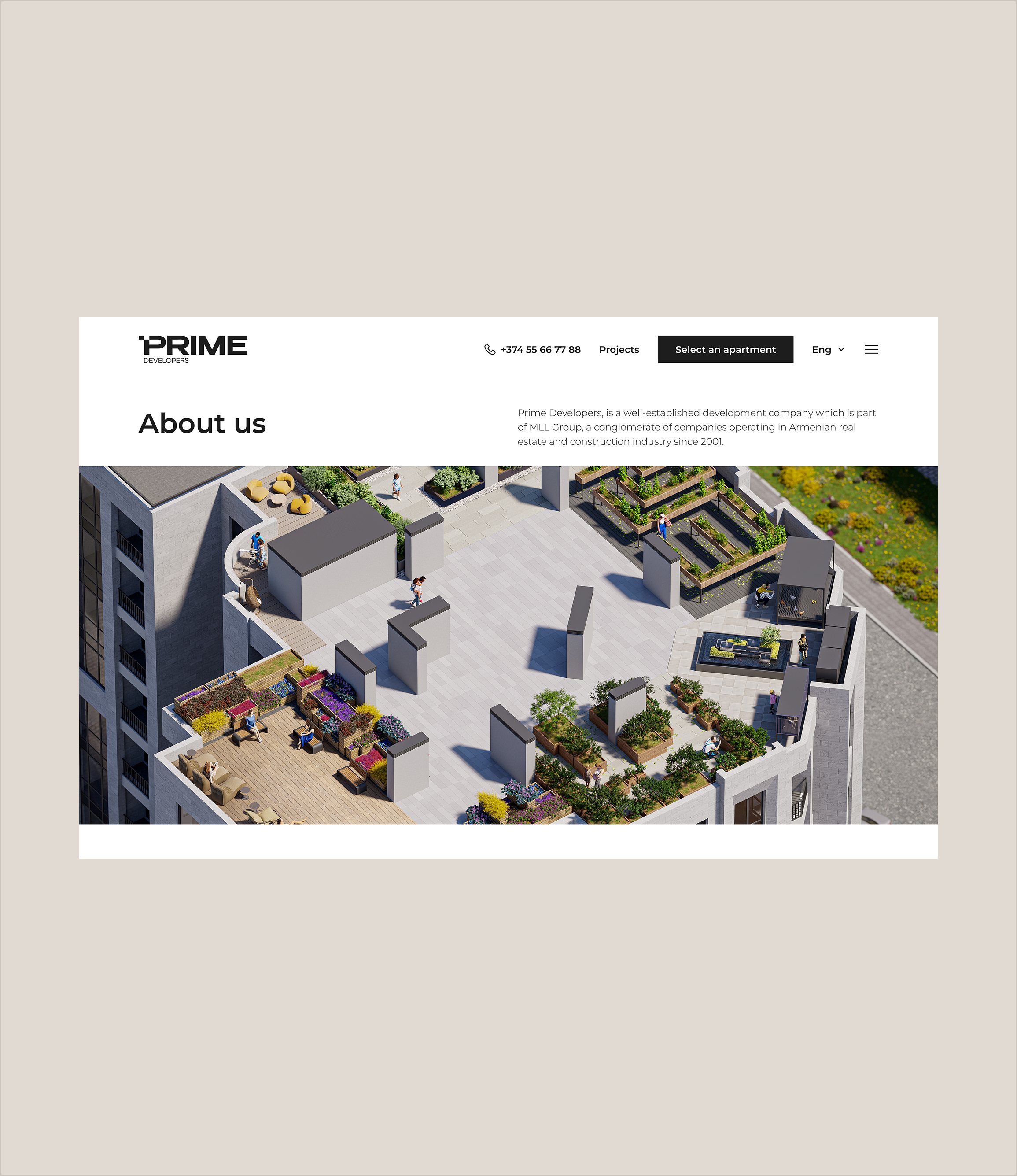 PRIME DEVELOPERS Website